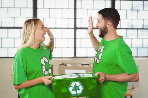 Professional waste collection in a Walthamstow office